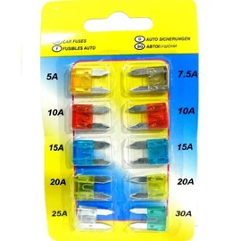 Mini biztosíték készlet, 10 db - SMP WPMK 10