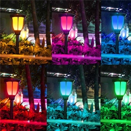 Napelemes szolár lámpa, RGB LED, változtatható szín, 350LM - EXOD HC-4DR4
