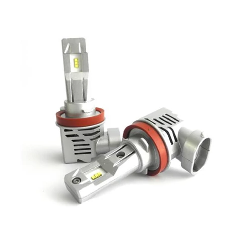 H8/H9/H11 foglalat, ZES Chipes Led szett, CAN-BUS kompatibilis, ventilátor, 6500K, fehér fény, párban -SMP M3 H8/H9/H11