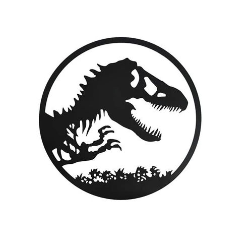 Fali fém dekoráció, dinoszaurusz átmérő 30 cm Exod MRWA-47